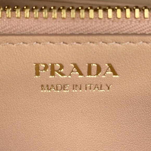 PRADA Vitello Move Chain Wallet Leather Beige 1BP290 - Picture 9 of 15